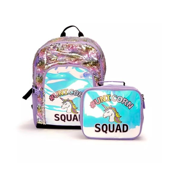 Holographic & Flip Sequins Backpack & Lunch Bag Set - Picture 1 of 1